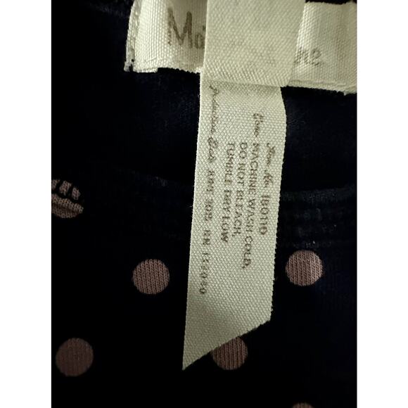 Matilda Jane Friends Forever Navy Blue Polka Floral Paisley Rowan Bow Knit Dress - Picture 6 of 8